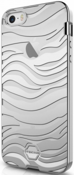 Чехол для iPhone SE ITSKINS Krom Gel Zebra Silver